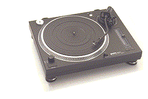 A record player